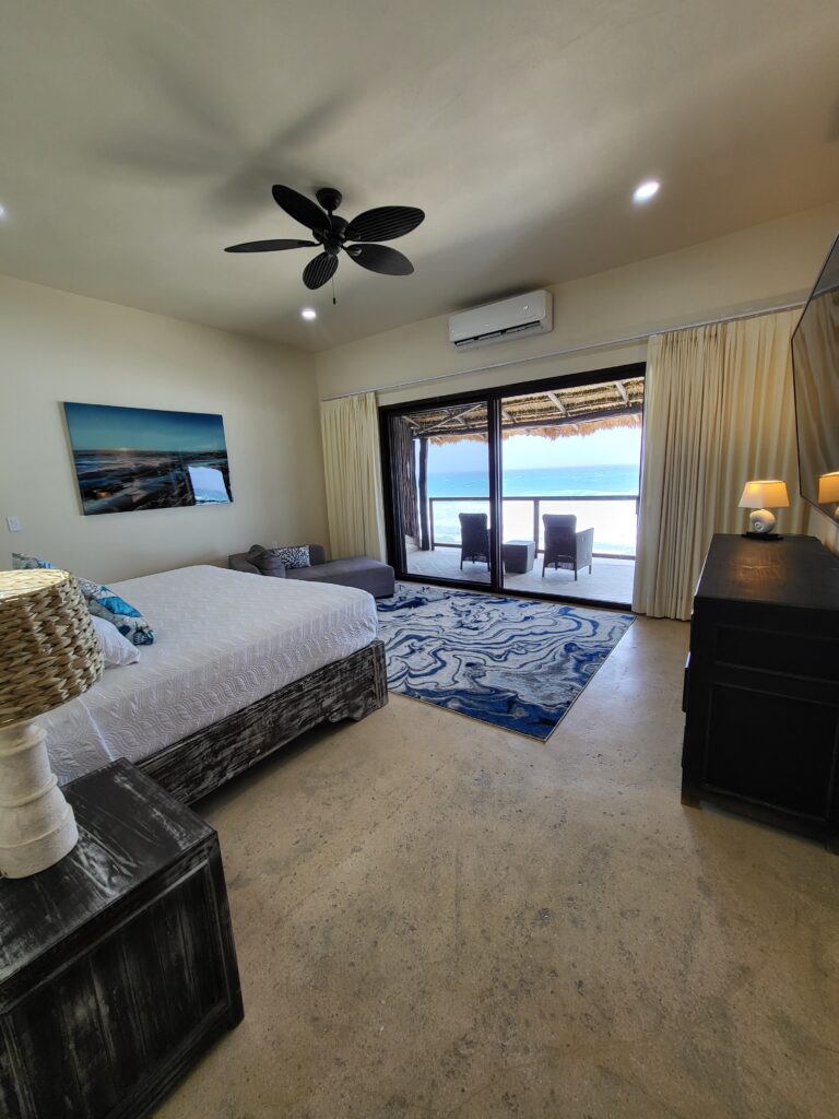 Upper Master Bedroom Casa Luna Azul Isla Mujeres Mexico Vacation Rental